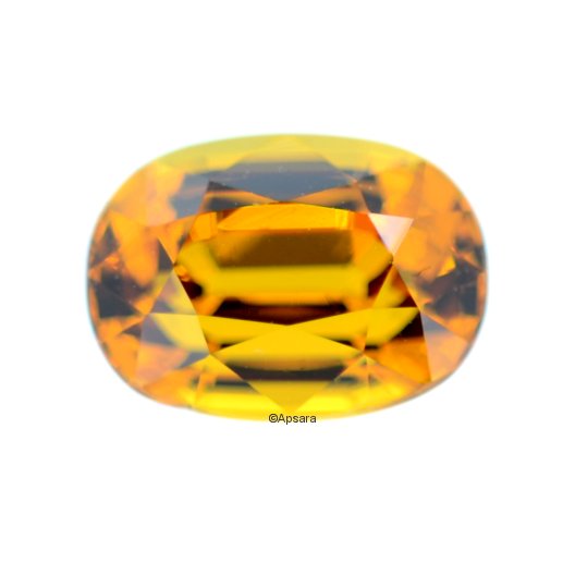 Unheated Orange Sapphire