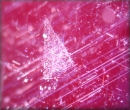 Un-disolved rutile silk in Madagascan Pink Sapphire
